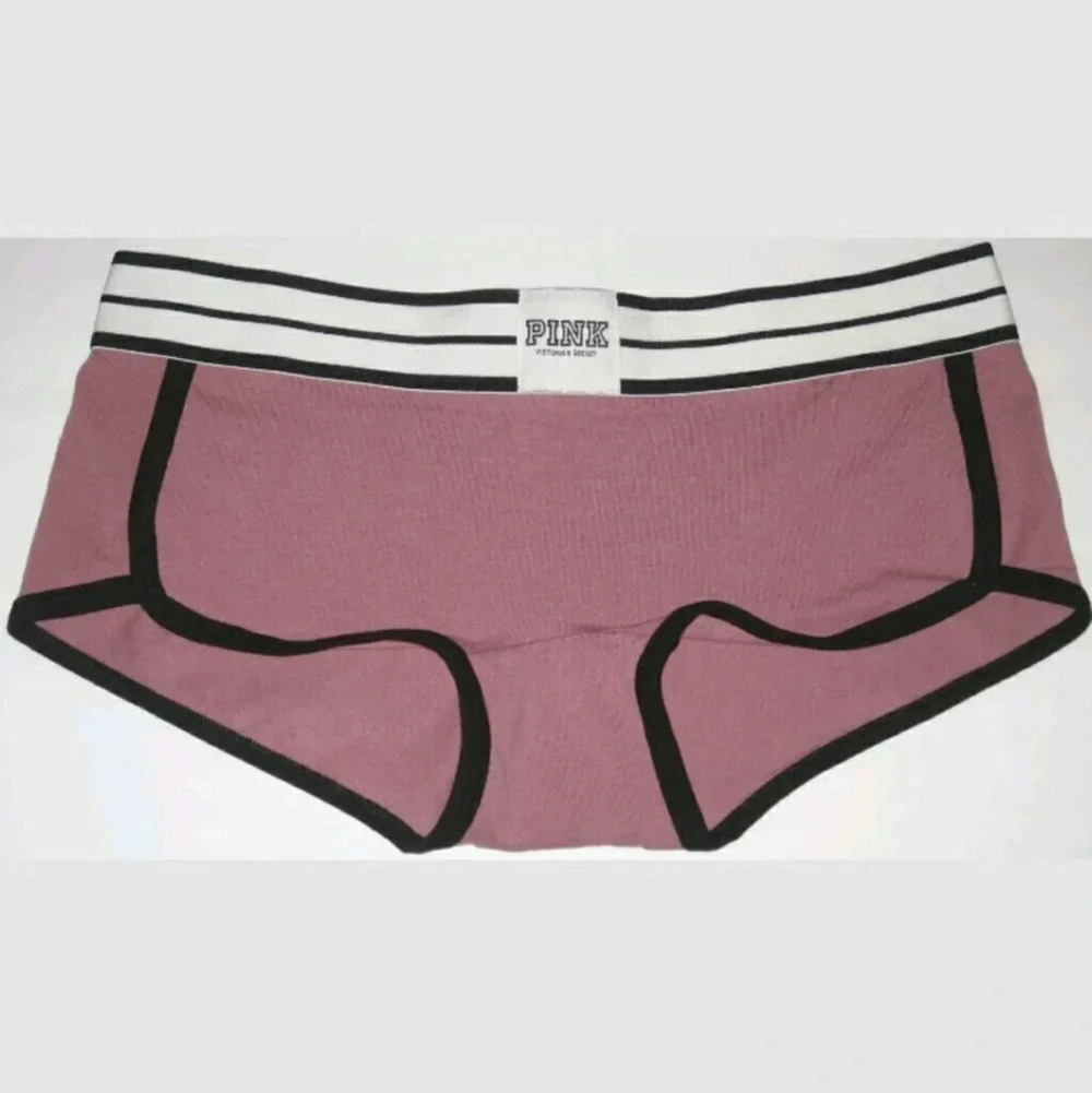 New PINK VS Pink Logo Boyshorts Begonia Colored Underwear Panties